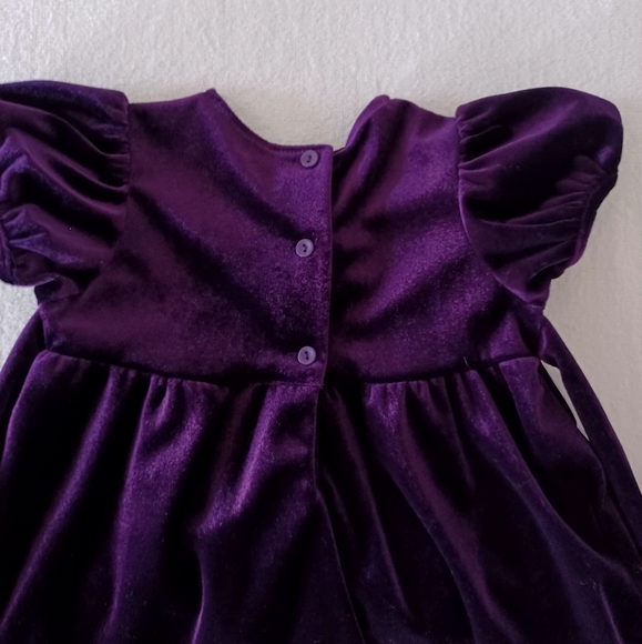 Rare Editions Vintage Velour Baby Girl Dress, size 24 months - Picture 12 of 16